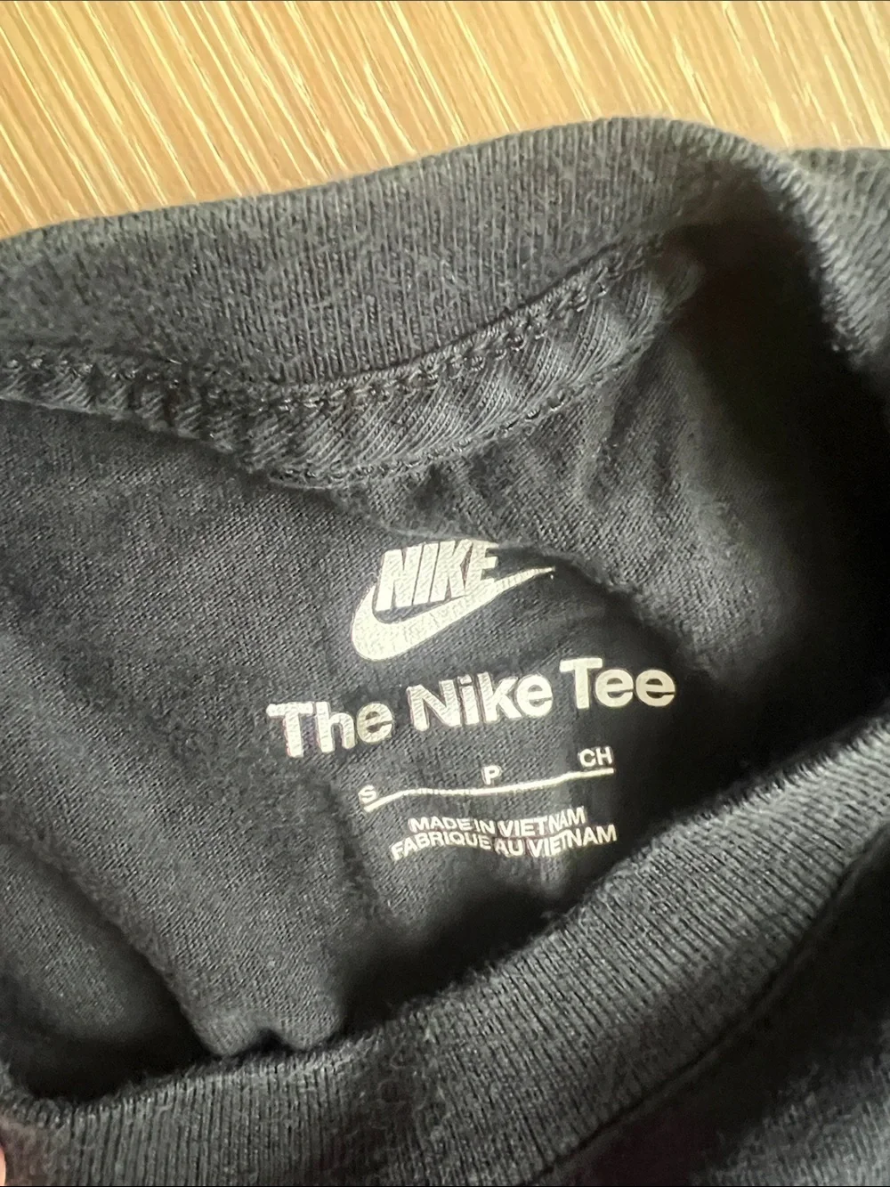 Nike Black Short-Sleeve Tee with Orange 'Nike Air' Graphic